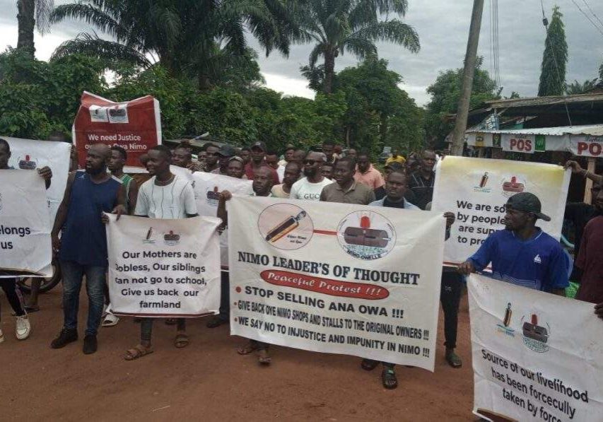 44165 security operatives take over anambra community stop protest against sale of communal land
