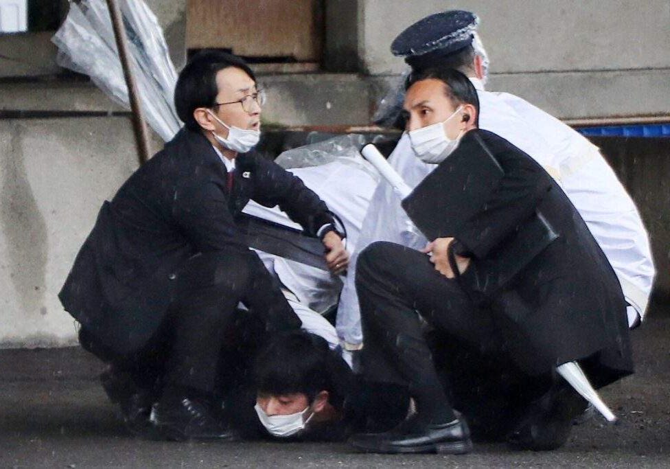 46250 japan pm safe after smoke bomb at speech report 46250 japan pm safe after smoke bomb at speech report