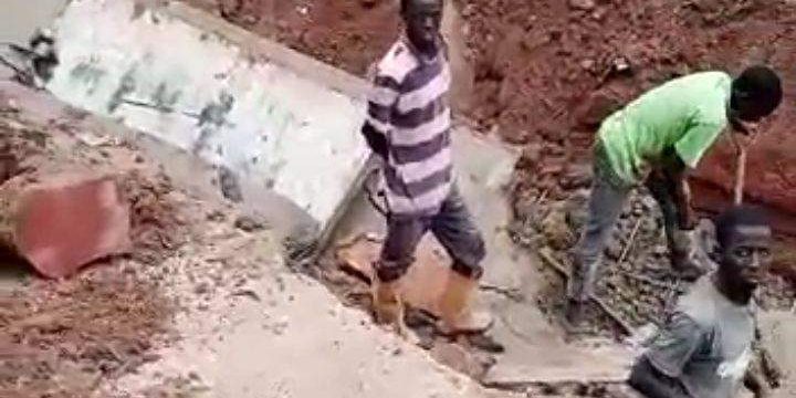 49966 heavy rain washes off newly constructed drainage in anambra 49966 heavy rain washes off newly constructed drainage in anambra