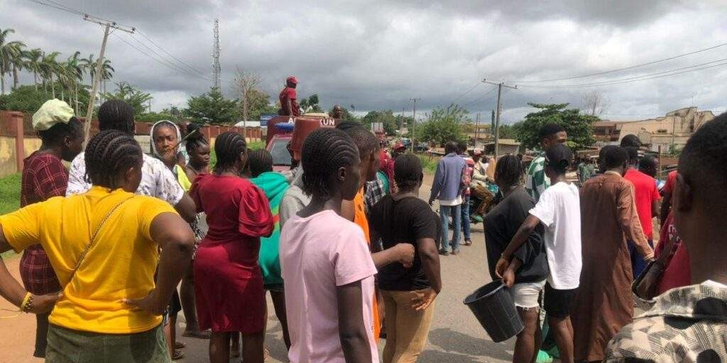 50004 ondo students protest non availability of basic amenities on campus