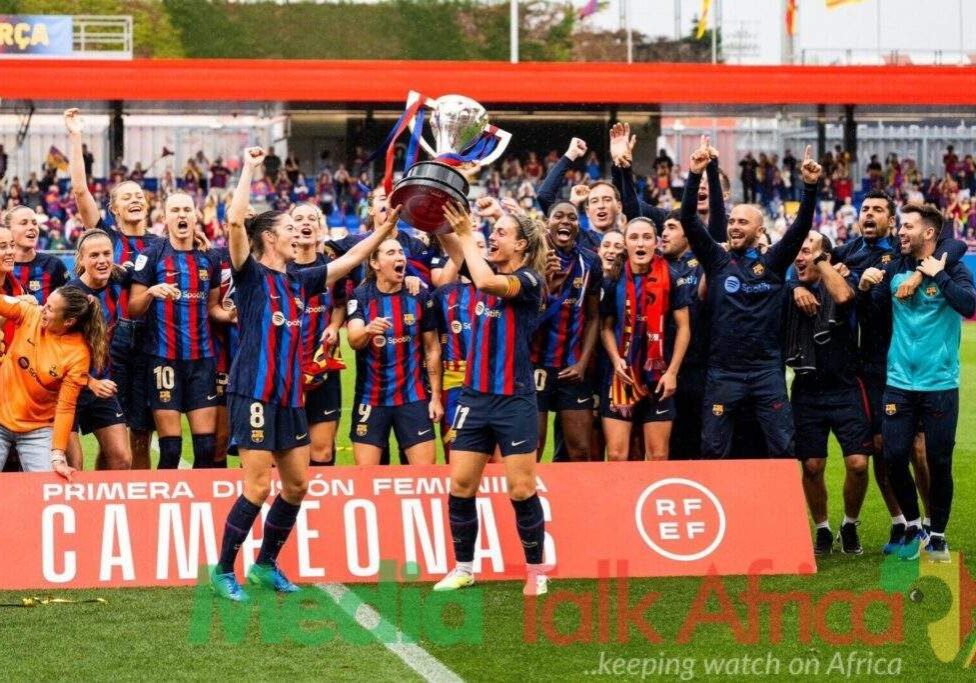 55072 spanish iberdola oshoala on target as barcelona win fourth consecutive title 55072 spanish iberdola oshoala on target as barcelona win fourth consecutive title