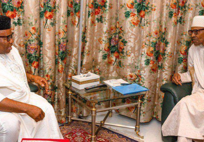 55640 akpabio meets buhari defends senate presidency ambition
