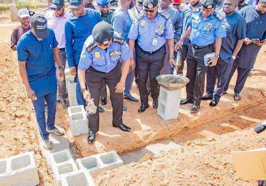 56619 ig performs groundbreaking ceremony of police quarters in abuja
