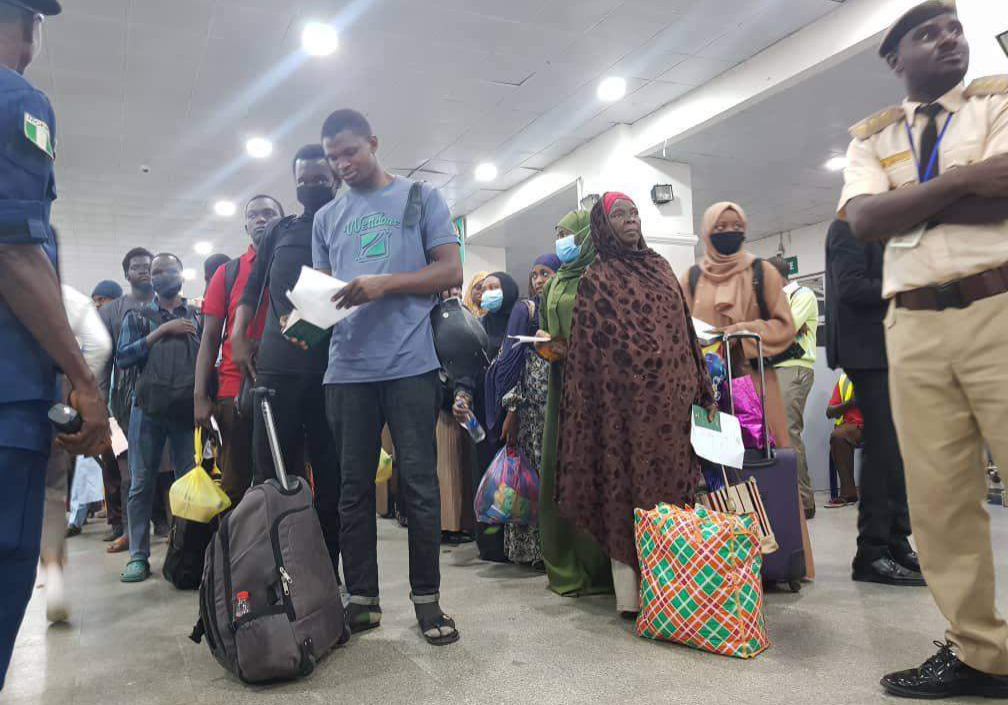 58588 sudan 410 more stranded nigerians arrive in abuja