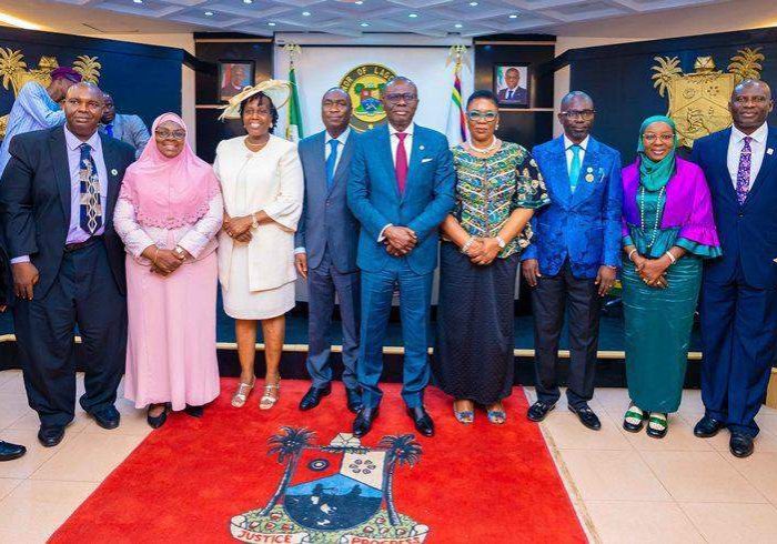63167 lagos state governor swears in eight new permanent secretaries