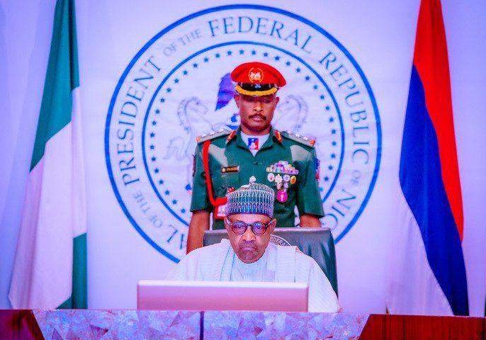65787 president buhari swears in seven rmafc commissioners 65787 president buhari swears in seven rmafc commissioners