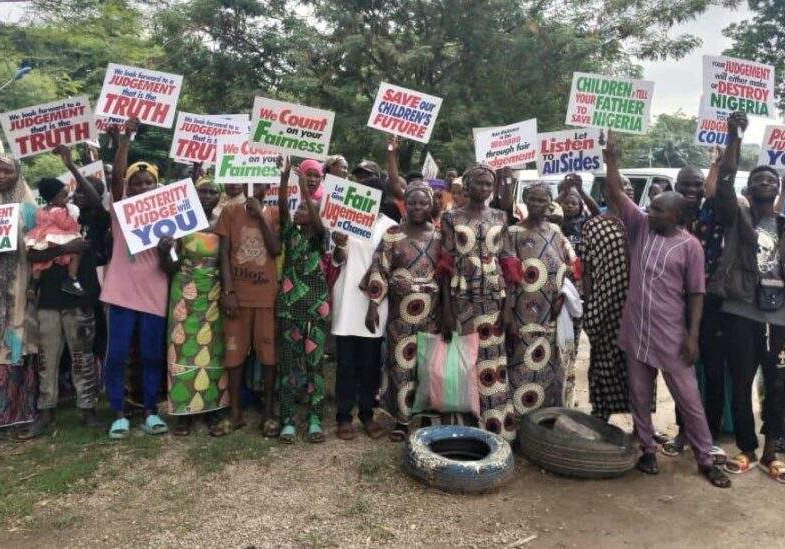 66417 good governance for better nigeria leads activists in peaceful protest for fairness in presidential tribunal verdict