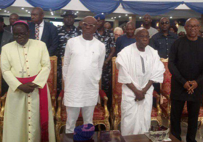 66813 obasanjo and peter obi join kukah for the launch of his book in port harcourt 66813 obasanjo and peter obi join kukah for the launch of his book in port harcourt