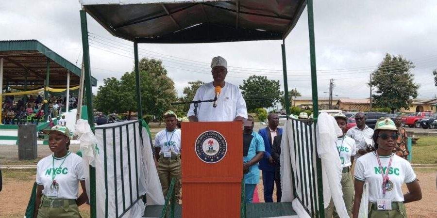 82512 see nysc as your call to service osun gov adeleke to corps members