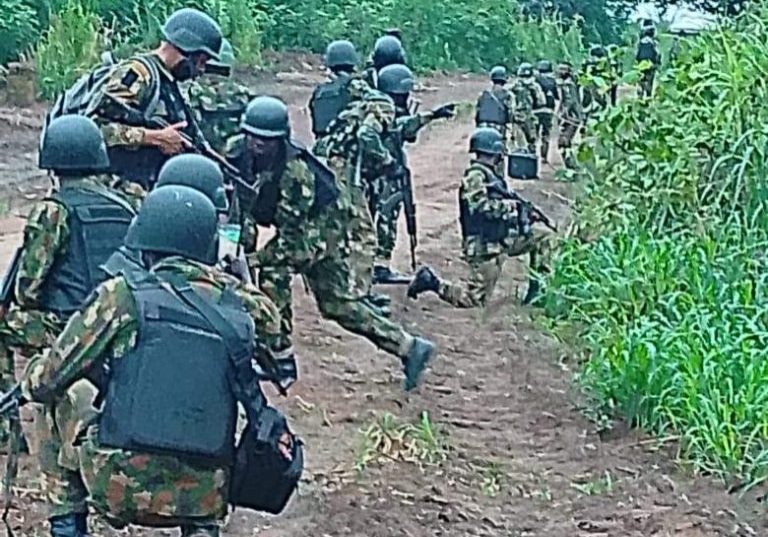 84931 troops capture fleeing ipob fighter in asaba