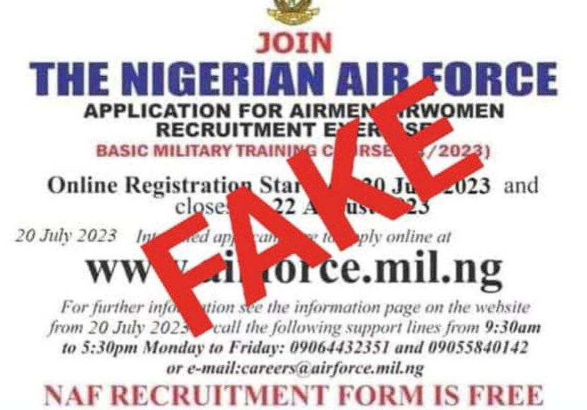 85479 nigerian air force debunks recruitment advert 85479 nigerian air force debunks recruitment advert
