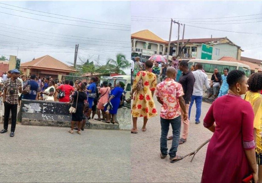 85815 abia lg workers protest non payment of salary 85815 abia lg workers protest non payment of salary