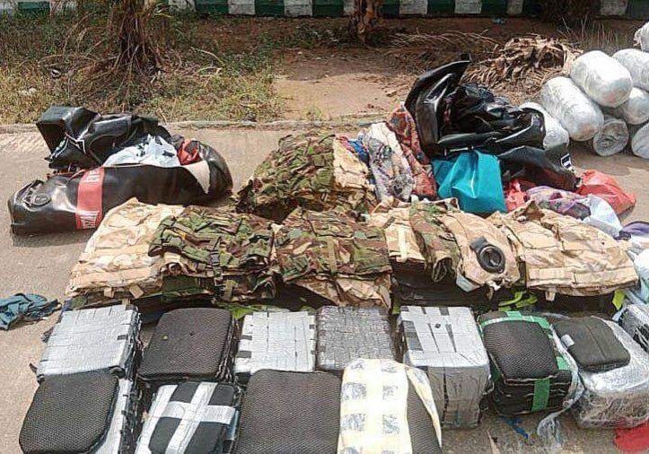 8731 lagos airport customs intercept police military uniforms weeks to 2023 election