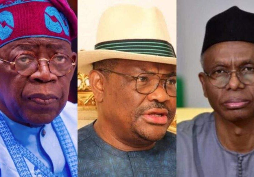 91147 tinubu meets wike el rufai in aso rock