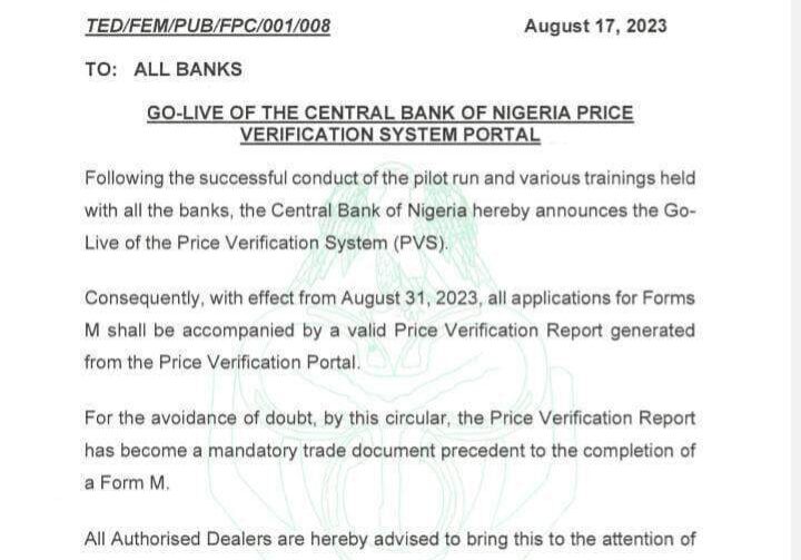 94667 cbn launches price verification system portal to streamline importation process 94667 cbn launches price verification system portal to streamline importation process