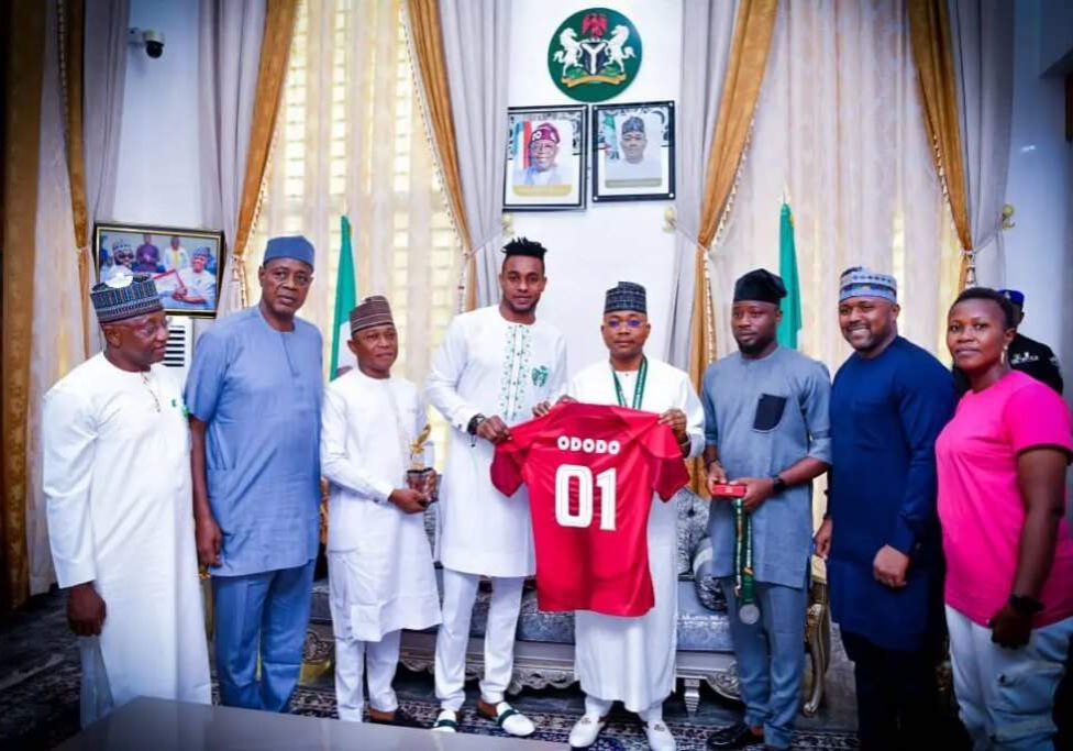 AFCON Kogi Governor honours Super Eagles goalie Olorunleke others AFCON Kogi Governor honours Super Eagles goalie Olorunleke others