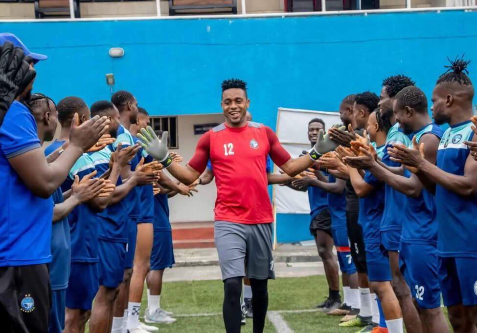 AFCON Olorunleke thanks Enyimba teammates for warm reception AFCON Olorunleke thanks Enyimba teammates for warm reception