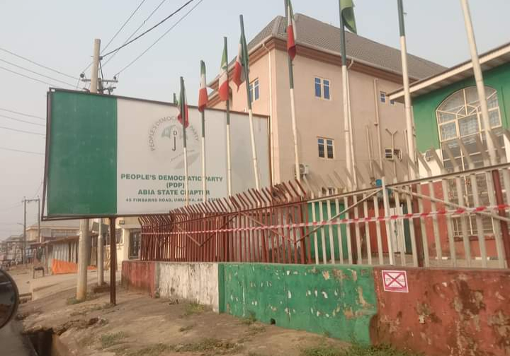 Abia govt agency seals PDP secretariat Abia govt agency seals PDP secretariat