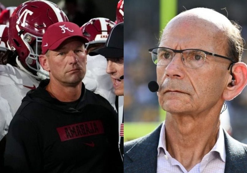 Kalen DeBoer and Paul Finebaum (Credit- Getty)