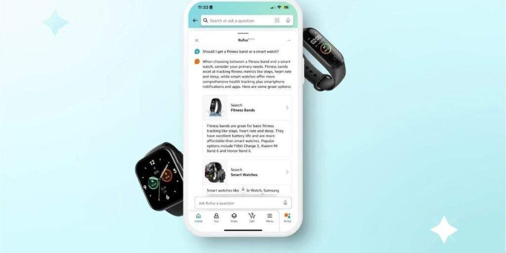 Amazon Launches AI Shopping Assistant Rufus in India Amazon Launches AI Shopping Assistant Rufus in India
