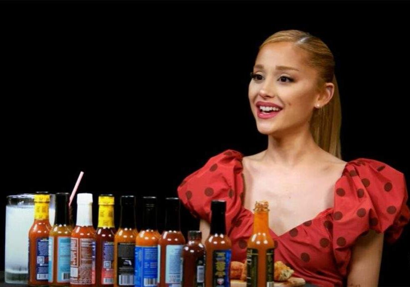 Ariana Grande Blazes Through Spicy Wings on Hot Ones Challenge Ariana Grande Blazes Through Spicy Wings on Hot Ones Challenge