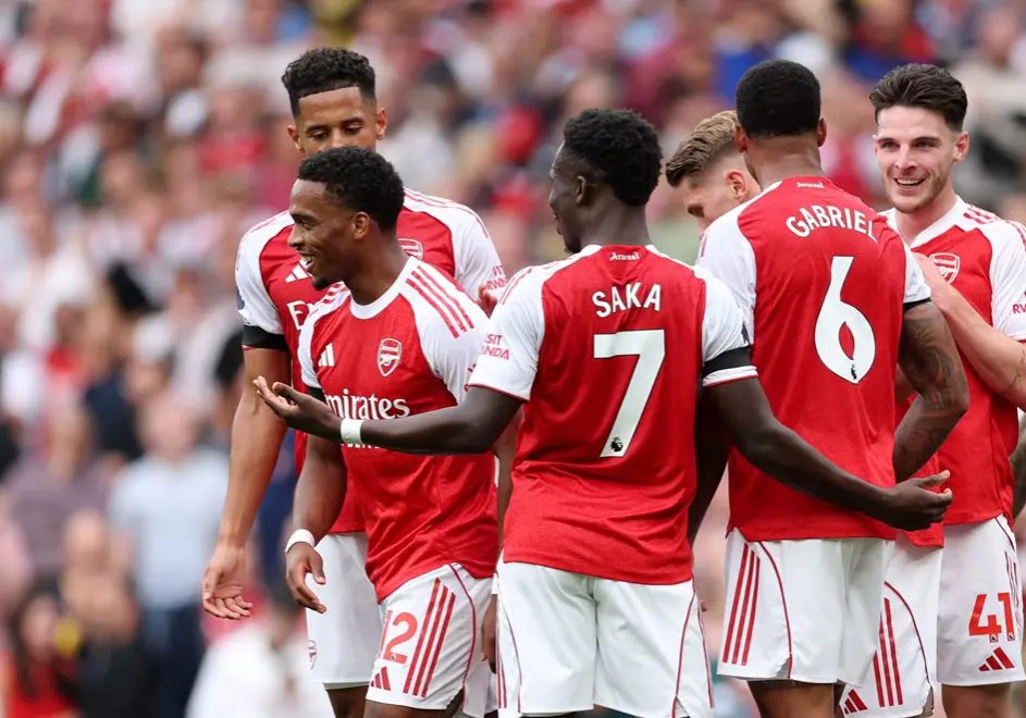 EPL table: Arsenal go top with 3-0 win over Nottingham Forest