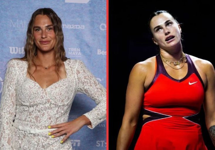 Aryna Sabalenka (left and right), Sources: Getty