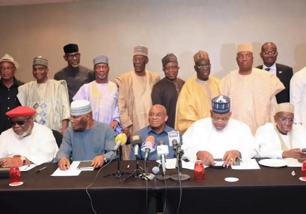 Atiku, David Mark, Secondus, others dump PDP, adopt coalition to unseat Tinubu