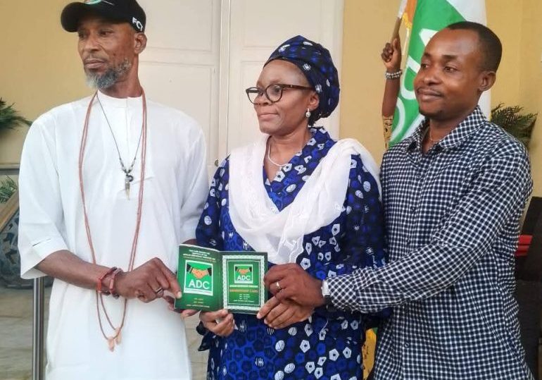 Atiku's first daughter, Fatima picks ADC membership card in Abuja