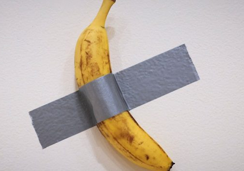 Banana Taped To A Wall Sells For $6.2 Million In Banana Taped To A Wall Sells For $6.2 Million In New York