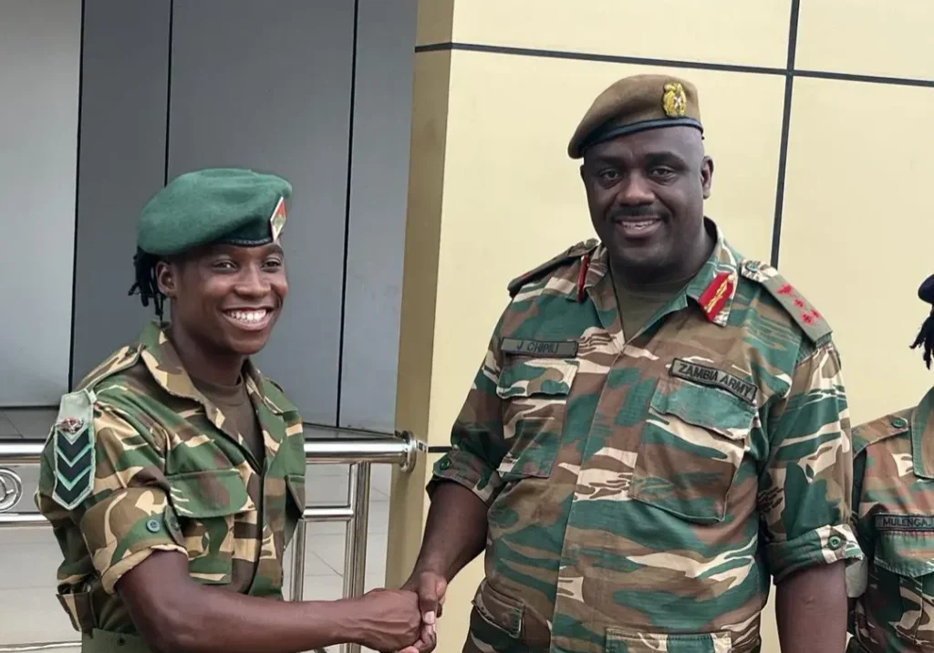 Barbara Banda Promoted to Staff Sergeant for Leading Zambia to Barbara Banda Promoted to Staff Sergeant for Leading Zambia to
