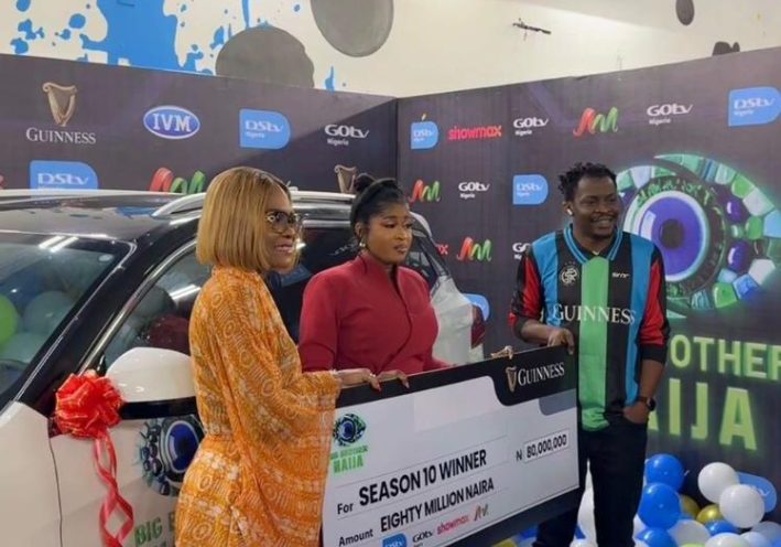 BBNaija season 10 winner Imisi receives N150m grand prize, SUV