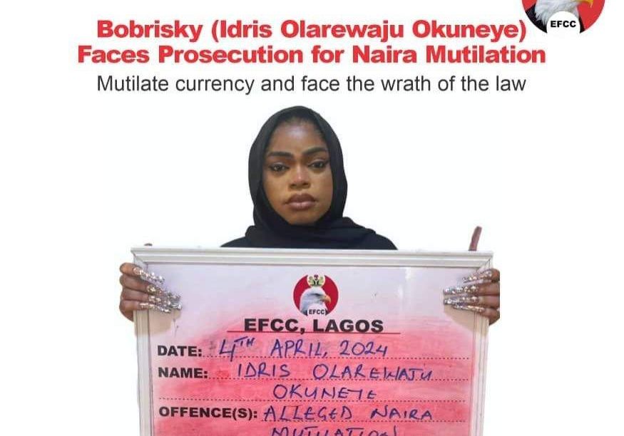 Bobrisky Convicted of Naira Abuse Guilty Plea Leads to EFCC