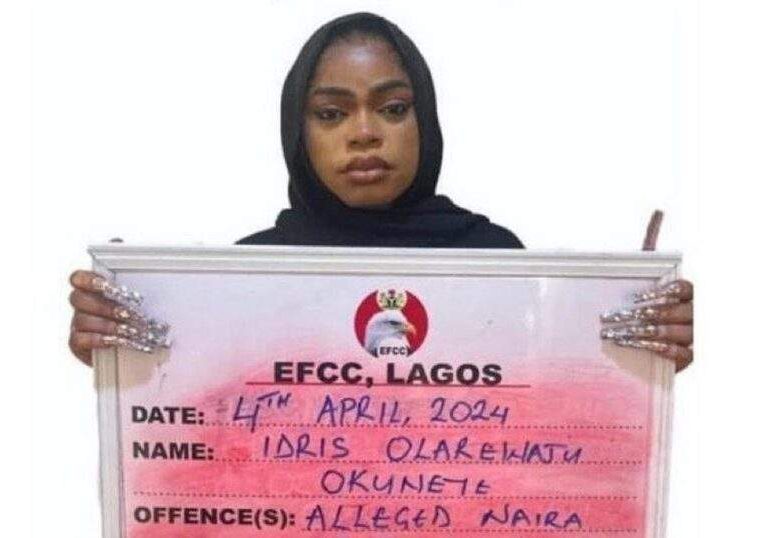 Bobrisky Sentenced to Six Months in Jail for Naira Mutilation