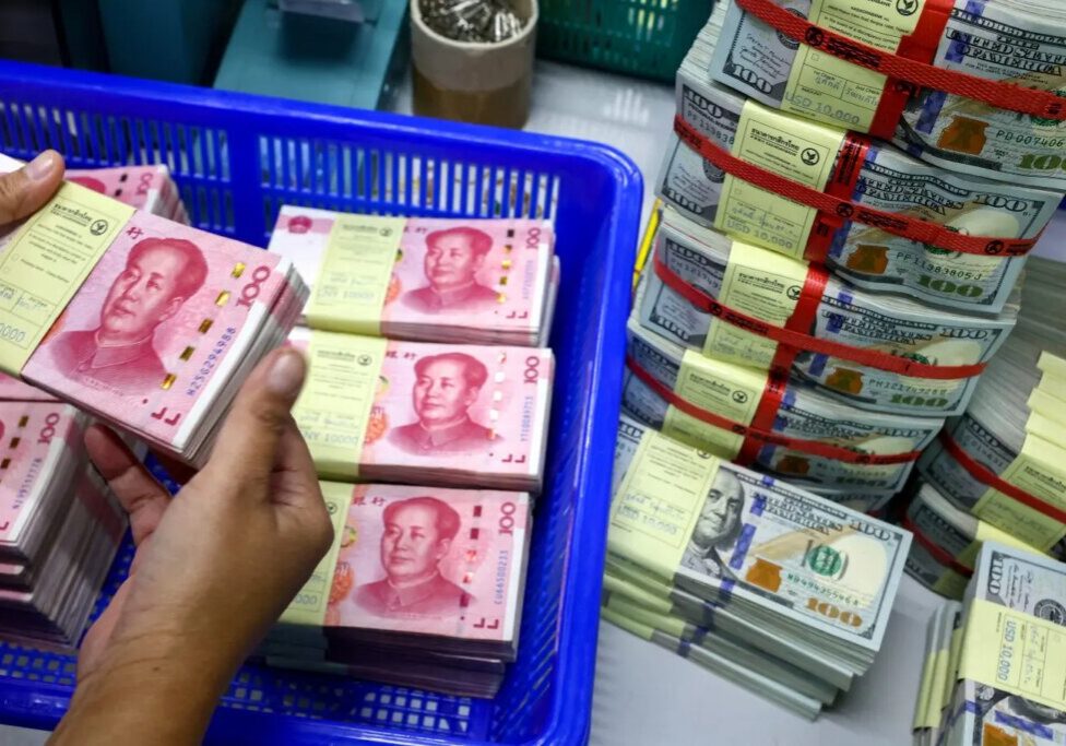 Chinese currency falls to weakest value in more than 17 years amid trade war with US