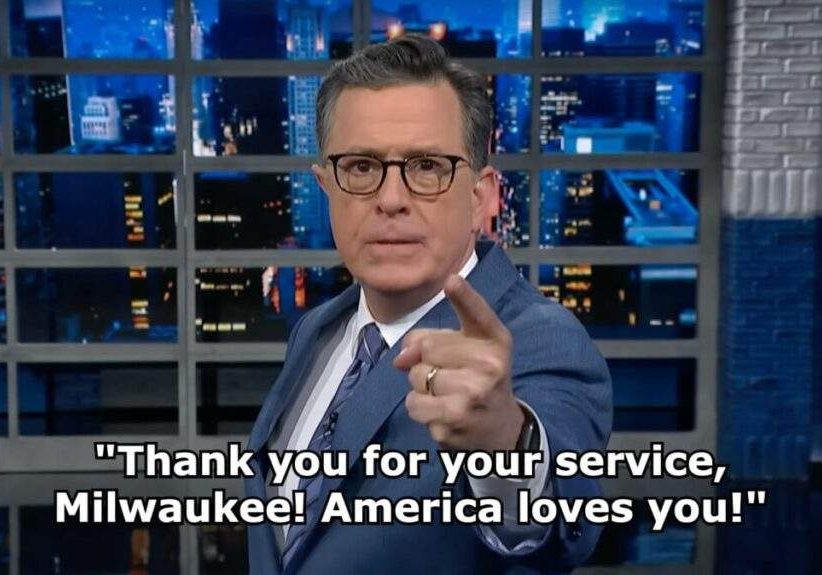 Colbert Defends Milwaukee Amid Trump's "Horrible City" Claims Colbert Defends Milwaukee Amid Trump's "Horrible City" Claims