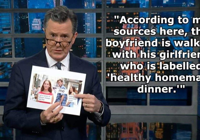 Colbert Weighs in on Kamala Harris Memes and "Brat" Label Colbert Weighs in on Kamala Harris Memes and "Brat" Label