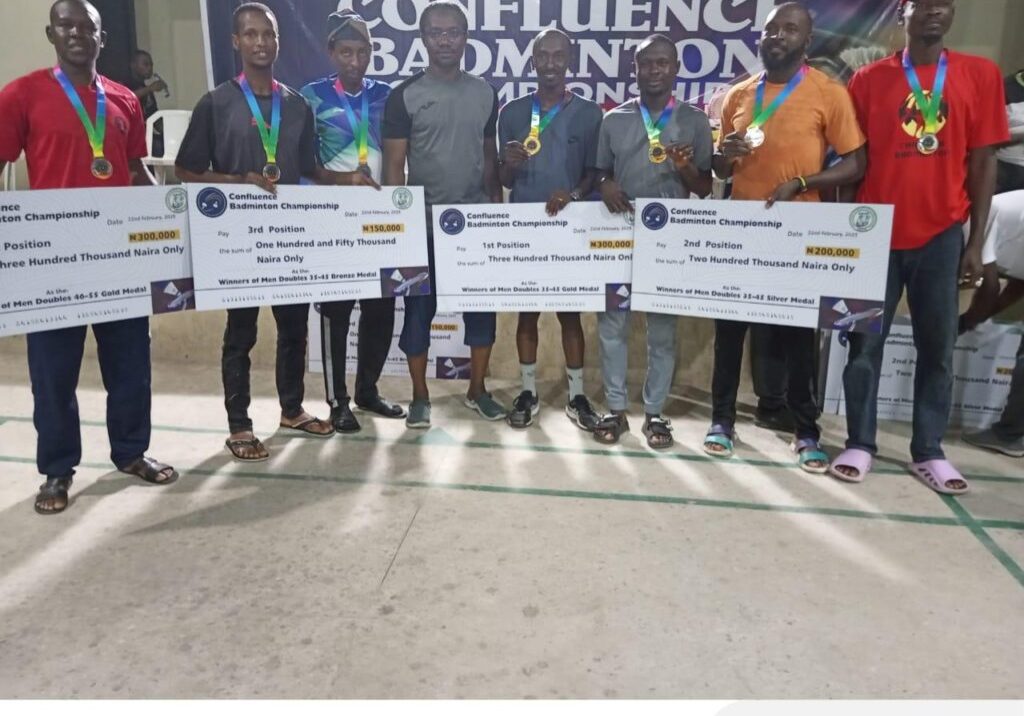 Confluence Badminton Club wins mixed doubles, men's doubles in second edition of Kogi State Championship