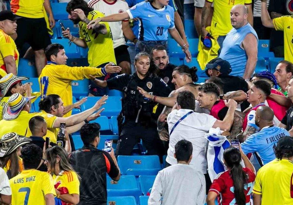 Darwin Nunez Involved in Brawl with Colombia Fans After Copa Darwin Nunez Involved in Brawl with Colombia Fans After Copa