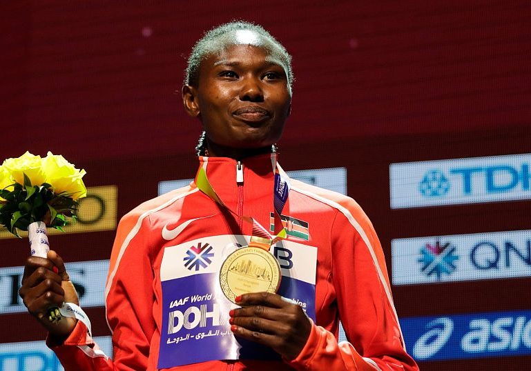 Kenya's Chepng'etich to keep marathon record despite doping ban