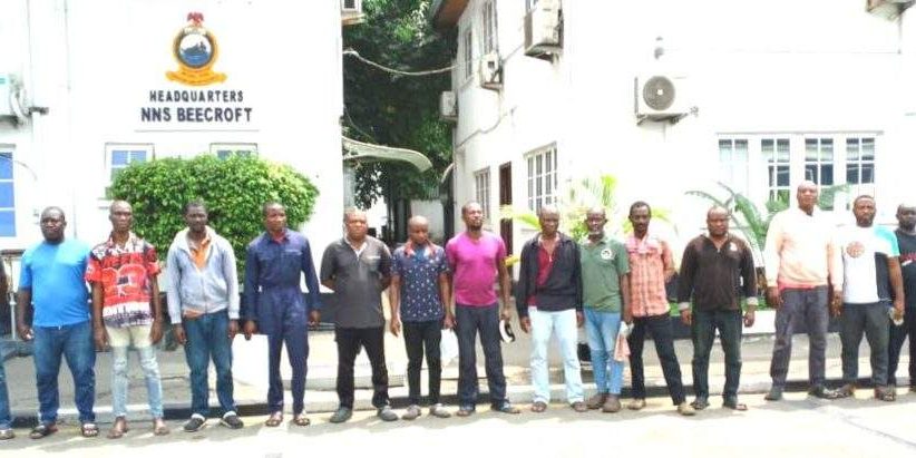EFCC grills 16 suspected oil thieves vessel in Lagos — Daily Nigerian EFCC grills 16 suspected oil thieves vessel in Lagos — Daily Nigerian