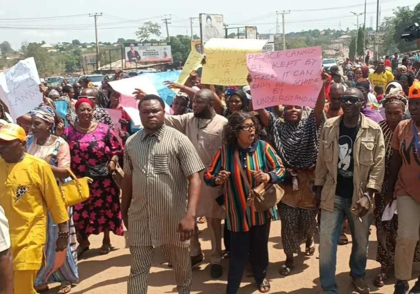 Edo North PDP Protest Against Impeachment of Deputy Governor Shaibu