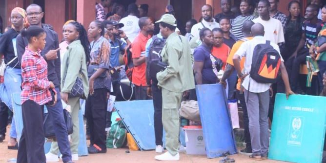"Edo: PDP, APC Clash Over Election Materials Inspection" (66 characters) "Edo: PDP, APC Clash Over Election Materials Inspection" (66 characters)