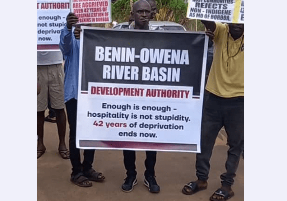 Edo communities protest against appointment of non- indigene as BORBDA Edo communities protest against appointment of non- indigene as BORBDA MD