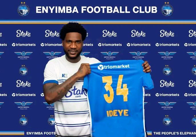 Enyimba unveil ex-Super Eagles player Ideye Enyimba unveil ex-Super Eagles player Ideye