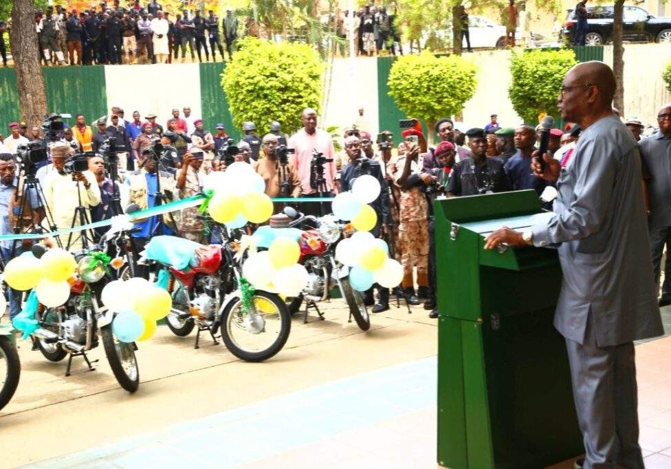 FCT Minister Donates 100 Motorcycles to Boost Security in Abuja