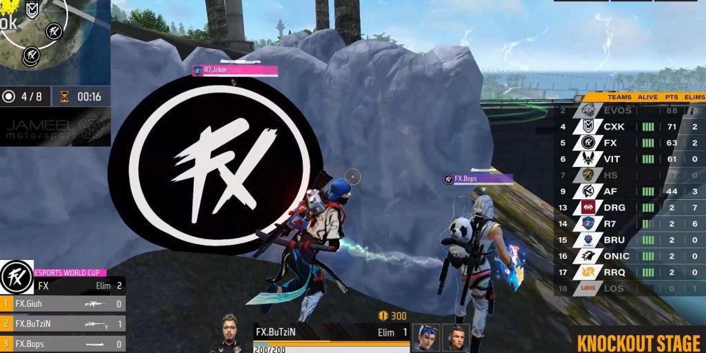 Evos ranks first after Day 2 of Free Fire World Cup 2025 Knockout (Image via YouTube/Free Fire Esports)