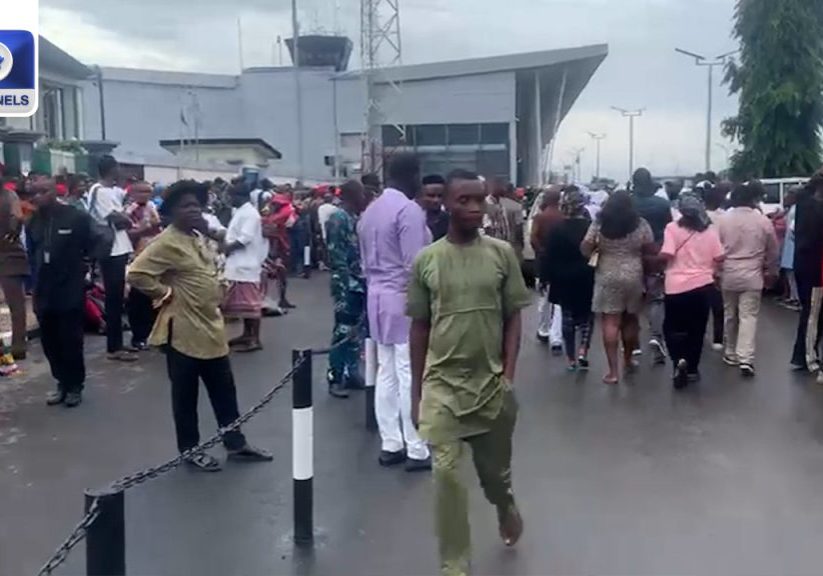 Supporters Gather At Port Harcourt Airport To Welcome Gov Fubara • Channels Television