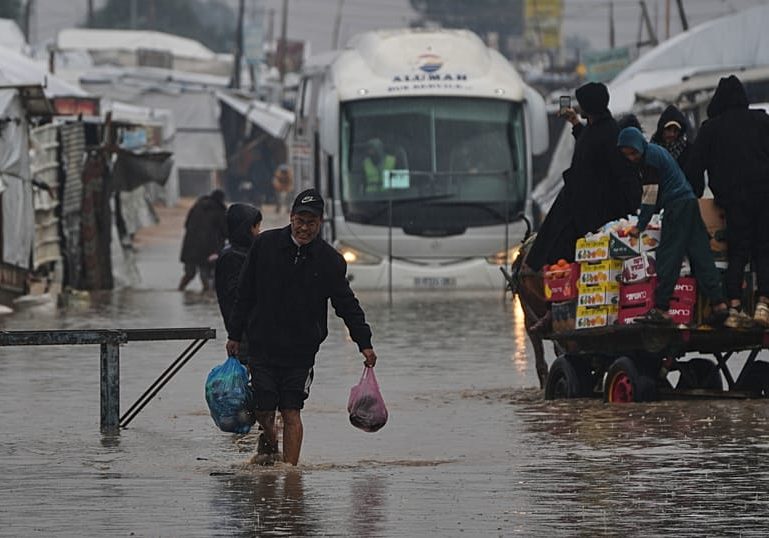 Gaza crisis deepens as storm worsens conditions Floodwaters devastate Gaza camps amid ongoing humanitarian crisis