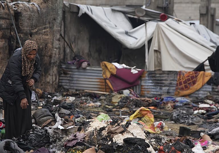 A displaced grandmother and her grandson burn to death in Gaza tent fire